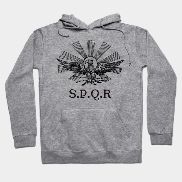 SPQR Hoodie by blackroserelicsshop@gmail.com